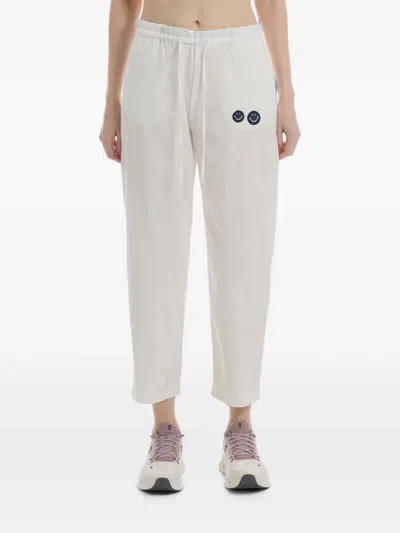 Joshua Sanders Smiley Patch Track Pants In White