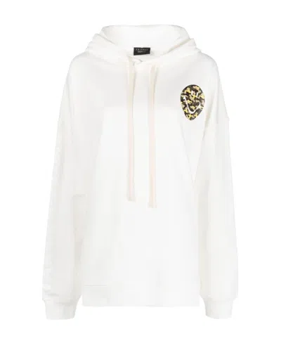 Joshua Sanders Smiley-print Drawstring Hoodie In White