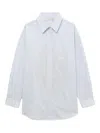 Joshua Sanders Striped Printed Shirt In Blue
