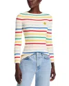 Joshua Sanders Striped Ribbed Crewneck Sweater In Multi