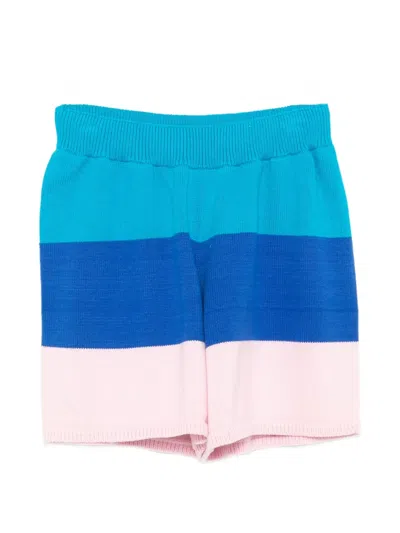 Joshua Sanders Striped Shorts In Blue