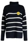 Joshua Sanders High-neck Long-sleeved Sweater In Blu Blu E Verdi