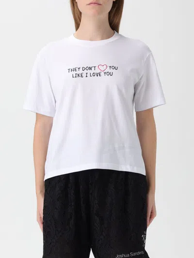 JOSHUA SANDERS T-SHIRT JOSHUA SANDERS WOMAN COLOR WHITE,H59744001