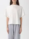Joshua Sanders T-shirt  Woman Color Yellow Cream In White