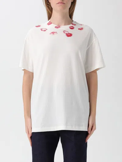 Joshua Sanders T-shirt  Woman Color Yellow Cream In White