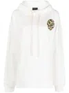 Joshua Sanders Smiley-print Drawstring Hoodie In White