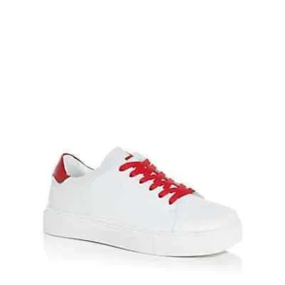 Pre-owned Joshua Sanders Women's Squared Square Toe Low Top Sneakers Eu 39 Us 9 In White