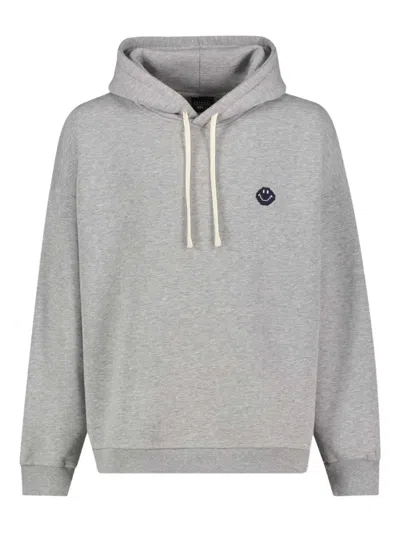 Joshua Sanders X Smiley® Logo-detail Hoodie In Gray