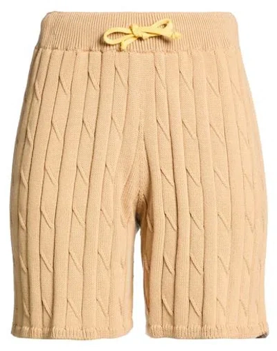 Joshua Sanders X Smiley World Woman Shorts & Bermuda Shorts Camel Size S Cotton In Neutral