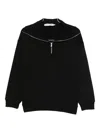 Joshua Sanders Zip-neck Sweatshirt In Black