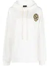 Joshua*s Joshua's Smiley Logo Cotton Hoodie In White