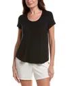 Josie By Josie Natori Josie Natori Everyday T-shirt In Black