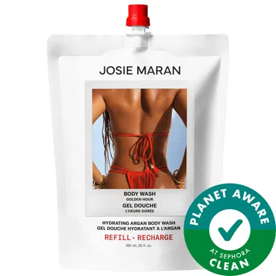 Josie Maran Golden Hour - Hydrating + Cleansing Argan Refillable Body Wash 20 Oz/591 ml