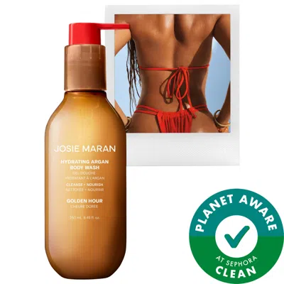 Josie Maran Golden Hour - Hydrating + Cleansing Argan Refillable Body Wash 8.45 Oz/250 ml
