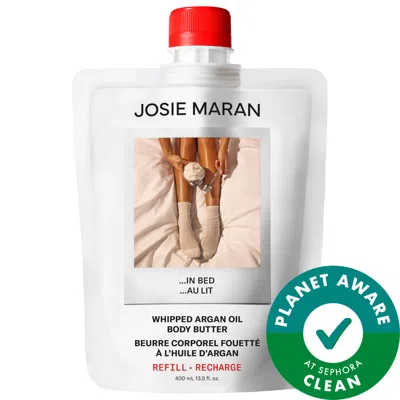 Josie Maran ...in Bed (whipped Vanilla Milk + Cashmere Musk) - Whipped Argan Oil Refilllable Body Butter Jar 13.