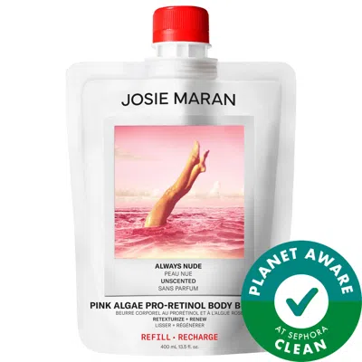 Josie Maran Pink Algae Pro-retinol Body Butter For Anti-aging And Kp 13.5 Fl. Oz./400 ml