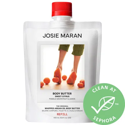 Josie Maran Sweet Citrus - Whipped Argan Oil Refillable Firming Body Butter Jar 13.5 oz In White