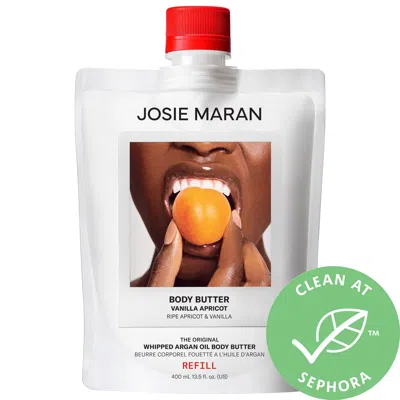 Josie Maran Vanilla Apricot - Whipped Argan Oil Refillable Firming Body Butter Jar 13.5 oz In White