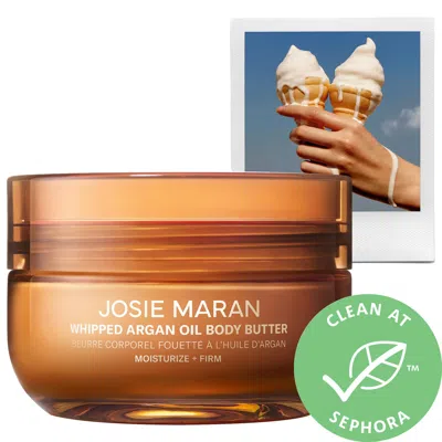 Josie Maran Vanilla Vibezzz - Whipped Argan Oil Refillable Firming Body Butter Jar 6 oz In White