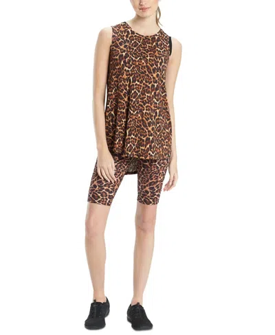 Josie Natori Active Layering Elements Tank Top In Natural In Brown