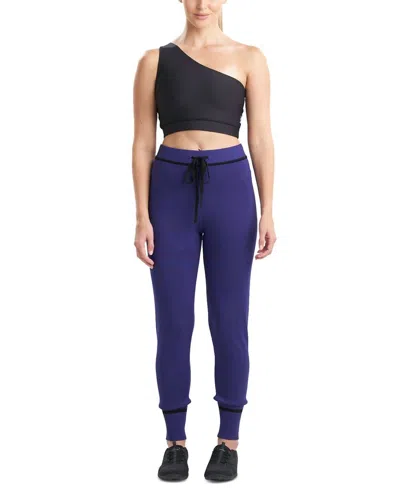 Josie Natori Activewear Retreat Pants In Dark Violet In Purple