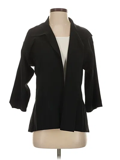 Pre-owned Josie Natori Blazer Jacket In Black