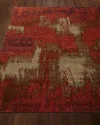 Josie Natori Brick Brushstroke Rug, 6' X 9'