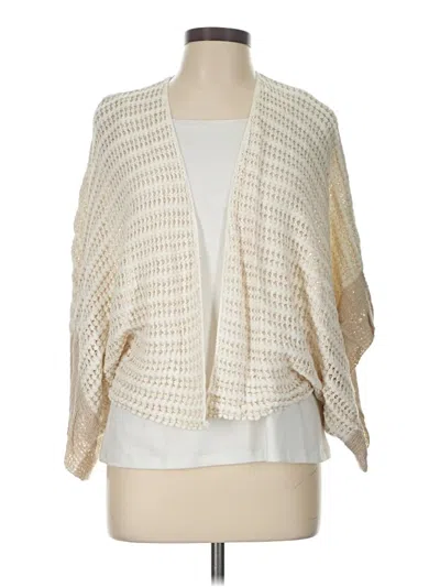 Pre-owned Josie Natori Cardigan Sweater In Ivory