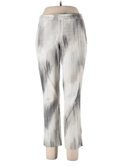 Pre-owned Josie Natori Casual Pants In Silver
