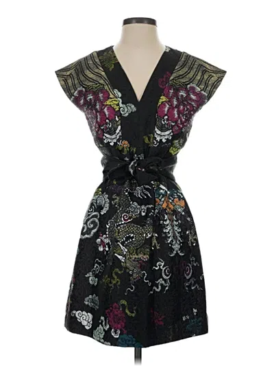 Pre-owned Josie Natori Cocktail Dress In Black