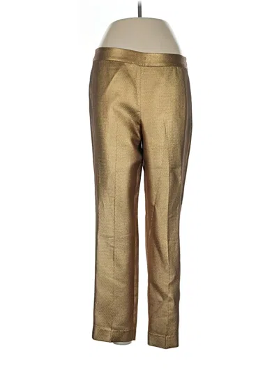 Pre-owned Josie Natori Dress Pants In Gold
