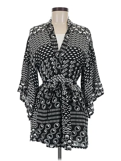 Pre-owned Josie Natori Kimono In Black