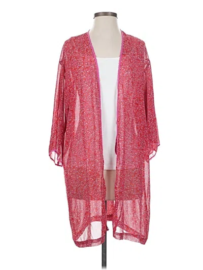 Pre-owned Josie Natori Kimono In Red