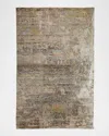 Josie Natori Lhasa Haze Hand-knotted Rug, 3' X 10' In Green