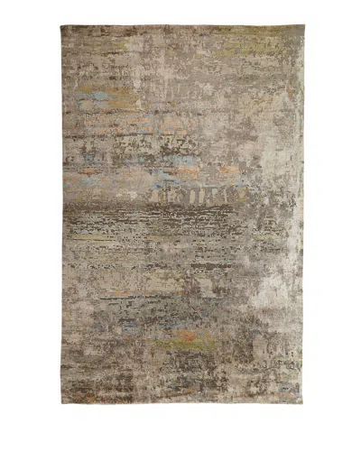 Josie Natori Lhasa Haze Hand-knotted Rug, 6' X 9' In Green