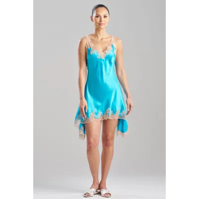 Josie Natori Lolita Lace Chemise In Blue