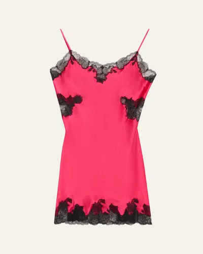 Josie Natori Lolita Lace-trim Open-back Chemise