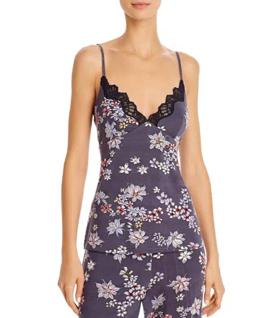 Josie Natori Printed Primrose Camisole In Purple