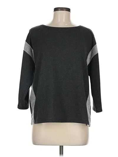 Pre-owned Josie Natori Pullover Sweater In Gray