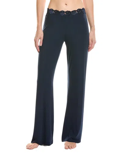 Josie Natori Rose Parfait Essential Pant In Blue