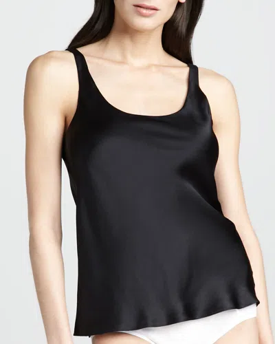 Josie Natori Silk Camisole In Midnight Navy