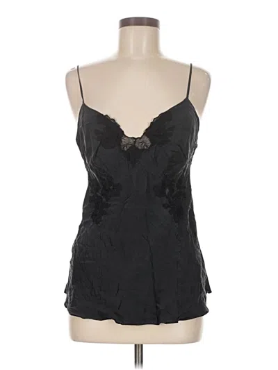 Pre-owned Josie Natori Sleeveless Blouse In Black