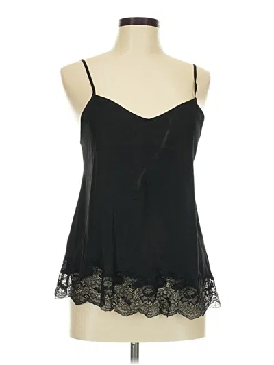 Pre-owned Josie Natori Sleeveless Blouse In Black
