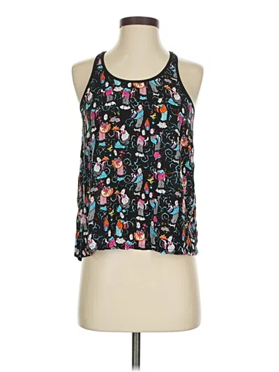Pre-owned Josie Natori Tank Top Black Halter Neckline Tops