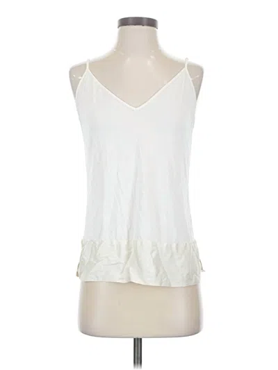 Pre-owned Josie Natori Tank Top Ivory Halter Neckline Tops