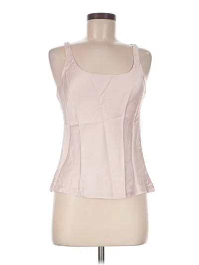Pre-owned Josie Natori Tank Top Pink Strapless Neckline Tops