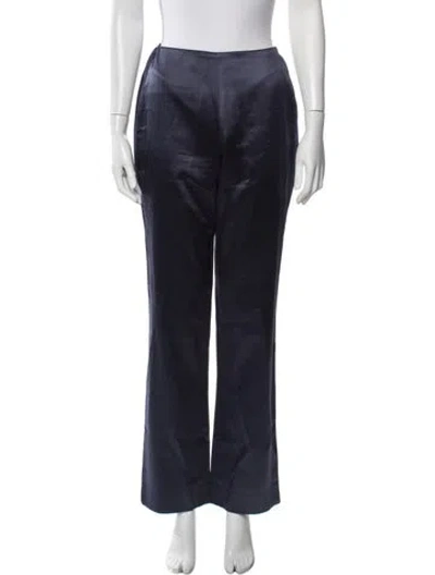 Pre-owned Josie Natori Vintage Straight Leg Pants In Blue