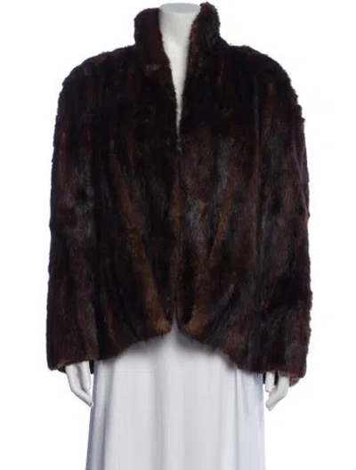 Pre-owned Joske's Of Texas Mink Fur Jacket In Brown