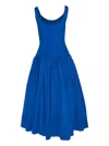 Joslin Bella Pleated Midi Dress In Blue