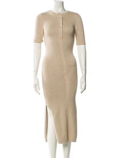 Pre-owned Joslin Crew Neck Long Dress W/ Tags In Multi